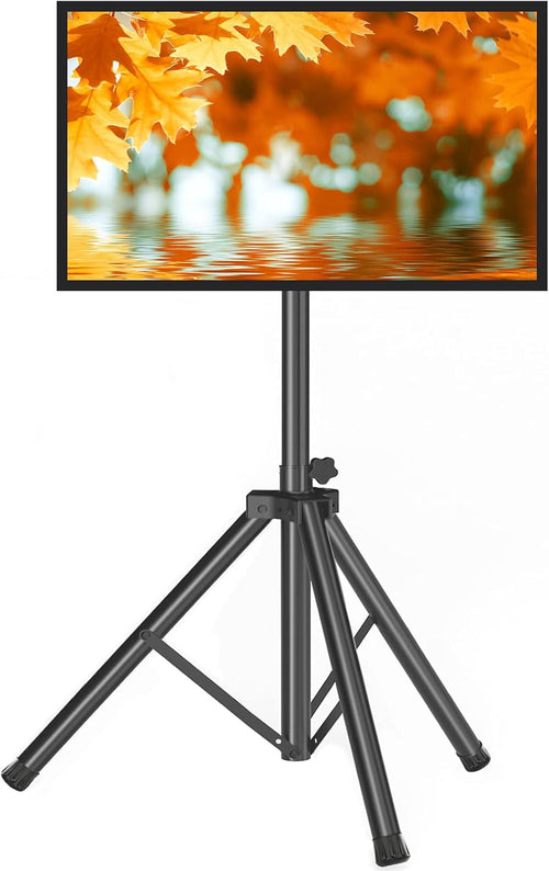 Tripod TV Stand for 23-75 Inch Flat Screen/Curved Tvs up to 100 Lbs,