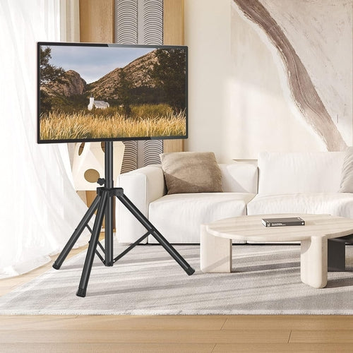 Tripod TV Stand for 23-75 Inch Flat Screen/Curved Tvs up to 100 Lbs,